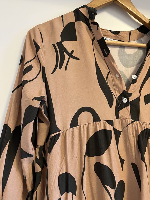 Brązowa krótka sukienka Unisono