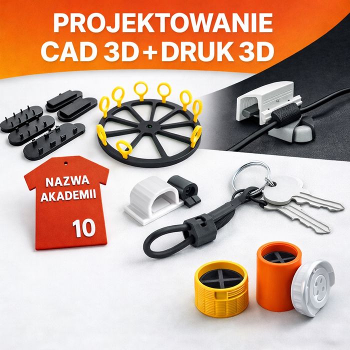 Dorabianie części z plastiku | Projekt + druk 3D na wymiar