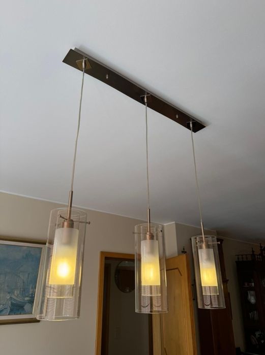 2 Candeeiros teto em inox