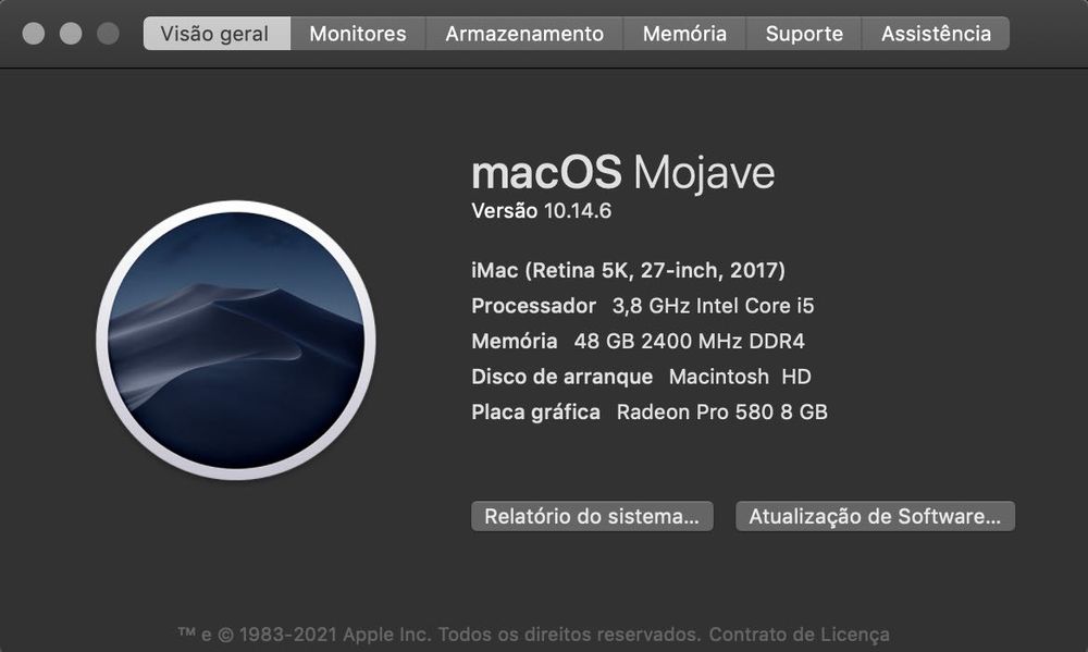 iMac 27" 5K - 3.8Ghz | 128SSD | 2TB | 48Gb RAM | Radeon 580 8Gb