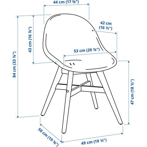 Cadeira branca Fanbyn IKEA  (conjunto 6 cadeiras) pouco usadas