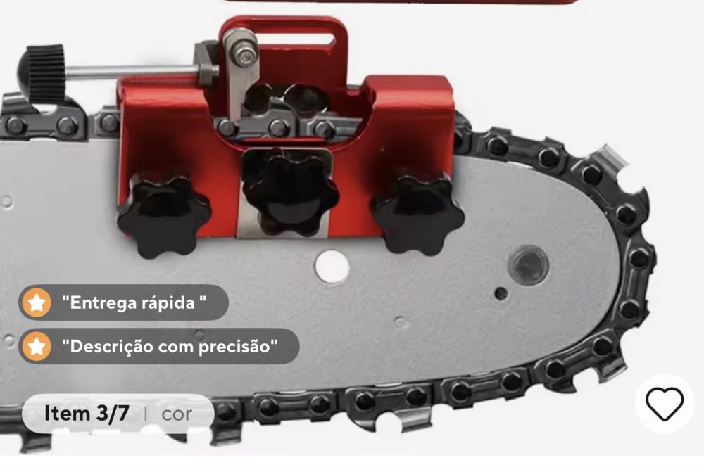 Afiador manual de corrente motossera