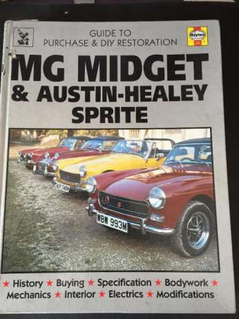 Manual Reparação / Restauro CLÁSSICOS da Haynes - MG Midget / AUSTIN !