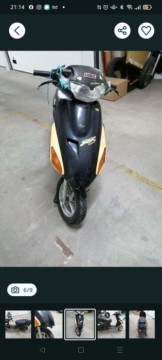 Scooter SFX 50 desmontada para peças