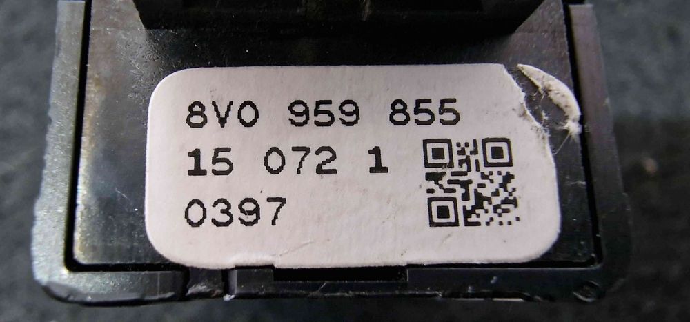 Comando / Botão / Interruptor Vidros Trás Esquerdo 8V0959855 - AUDI A3 Limousine