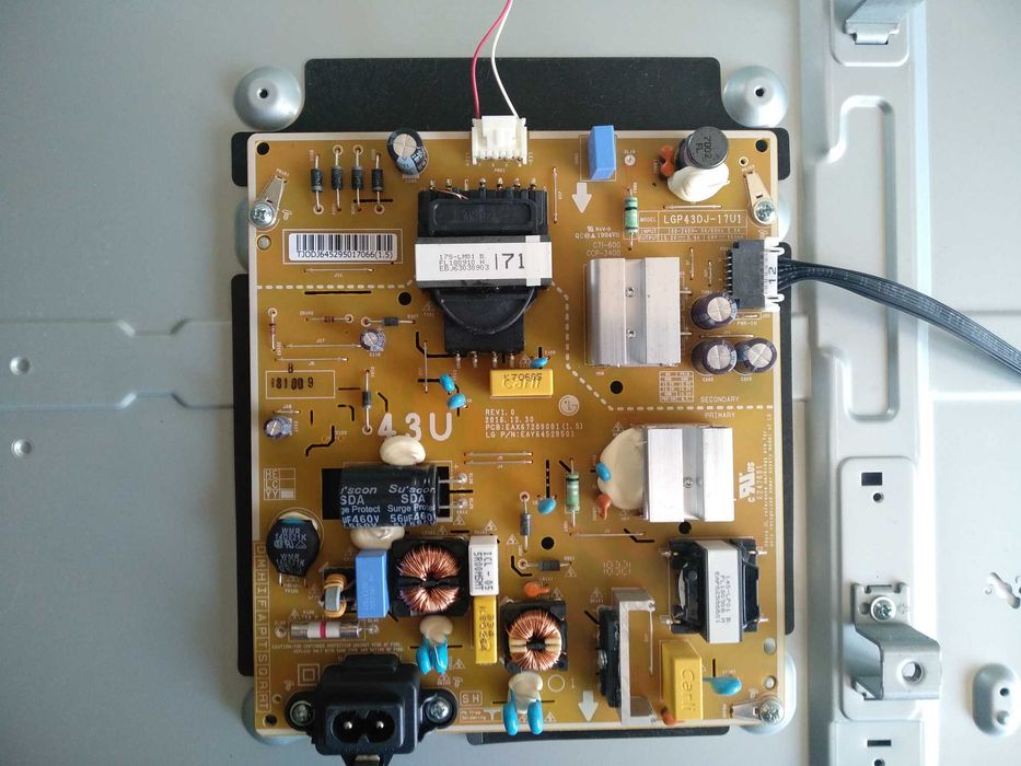 Блок питания PCB:EAX67209001 P/N:EAY64529501    LG 43UK6200PLA