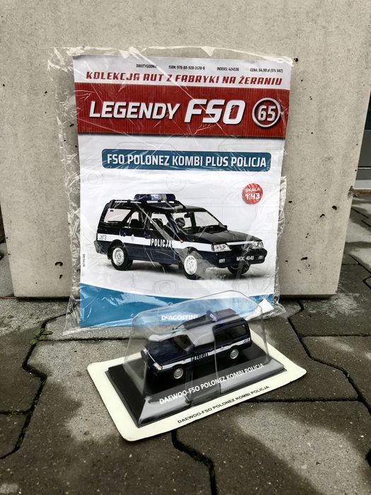 Kolekcjonerski POLONEZ KOMBI PLUS „Policja”-auta PRL,legendy FSO