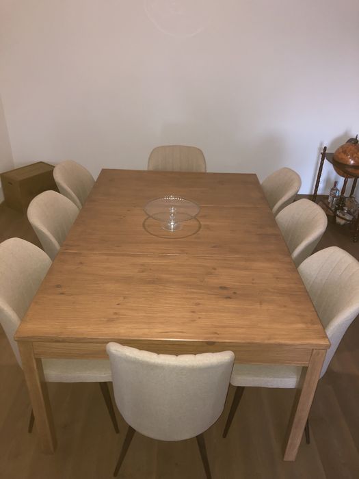 Mesa sala jantar extensivel 180/240/300x120