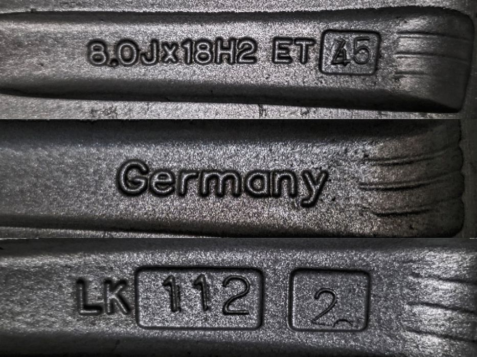 R18 5x112 | Original | Germany | Volkswagen/Audi/Skoda/Seat/Cupra.. | VAG | Рідна фарба, ідеальний технічний стан, без дефектів | Преміум диски | 4шт