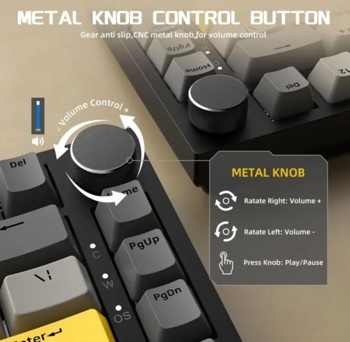 ‼️New‼️Геймерська клавіатура Ajazz AK820 ‼️Top‼️