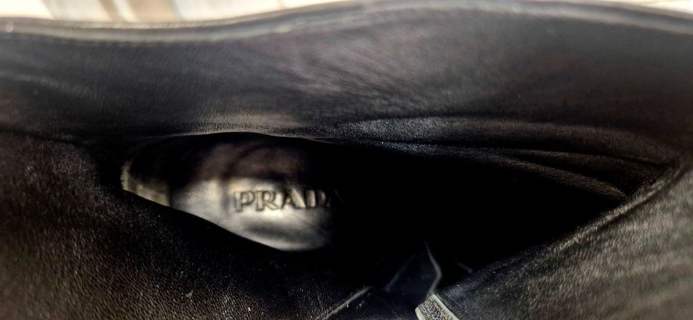 Oryginalne PRADA MILANO r. 41 damskie skórzane botki skóra naturalna