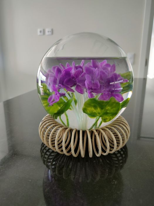 Globo floreira antiga.