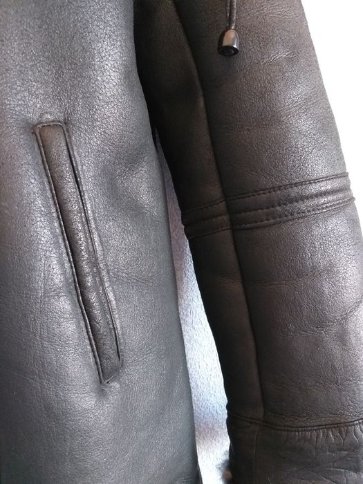 Дублёнка тёплая натуральная олень цегейка песец по низкой цене разме М