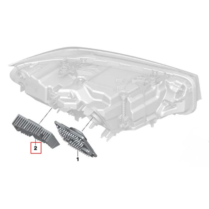 LED ДХО модулі BMW G20/G21 рестайл LCI CS/CSL/GTS/M3 Блоки Фары желтые