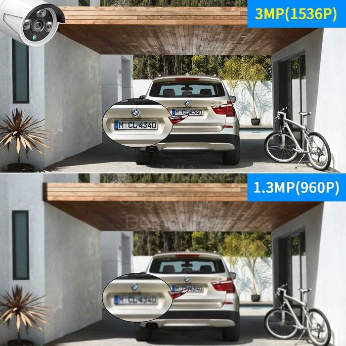 Conjunto 8 Canais ‼️ 4 Câmaras + Ecrã LCD ‼️ WiFi ‼️ Deteção Movimento