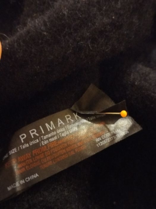 Wełniany czarny beret Primark