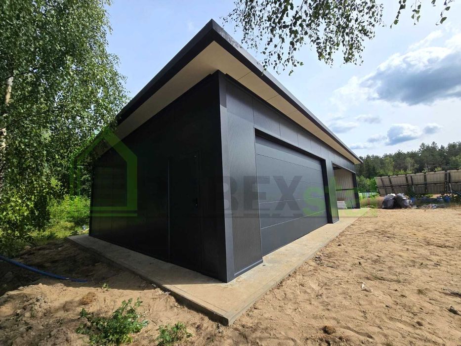 garaż z płyty warstwowej 7x7+wiata7x7 każdy wymiar montaż cały kraj