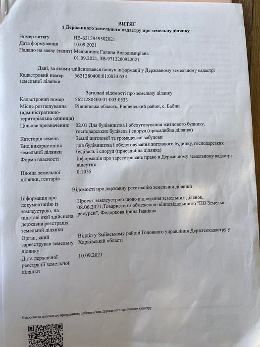 Земельна ділянка