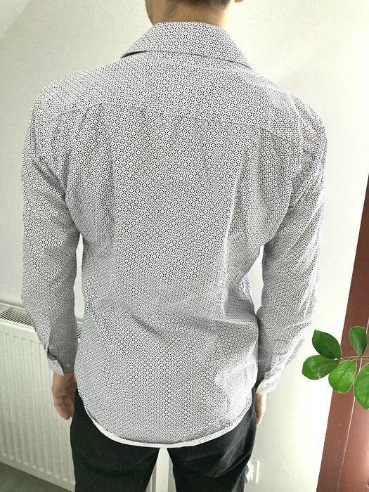 Męska Elegancka Koszula Bytom 37 Długi Rękaw Kołnierzyk