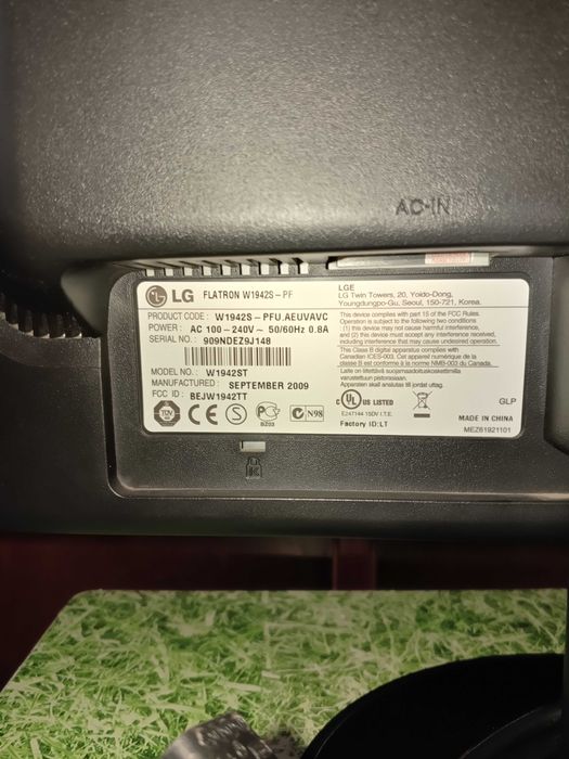 Монитор Lg Flatron W1942S