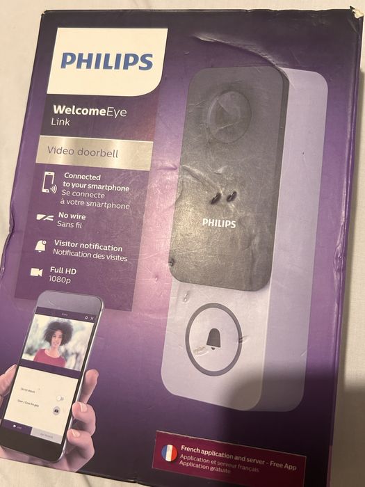 Videoporteiro philips welcomeye