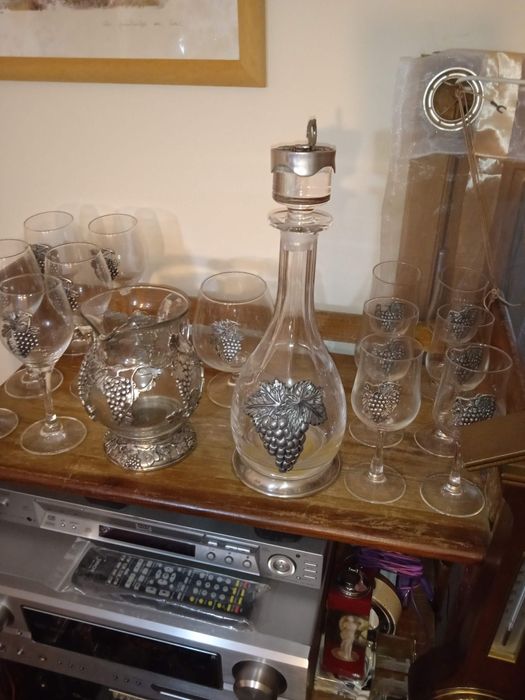 Jogo copos em estanho