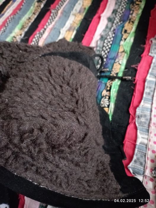 Сапоги замшевые с кожаными вставками