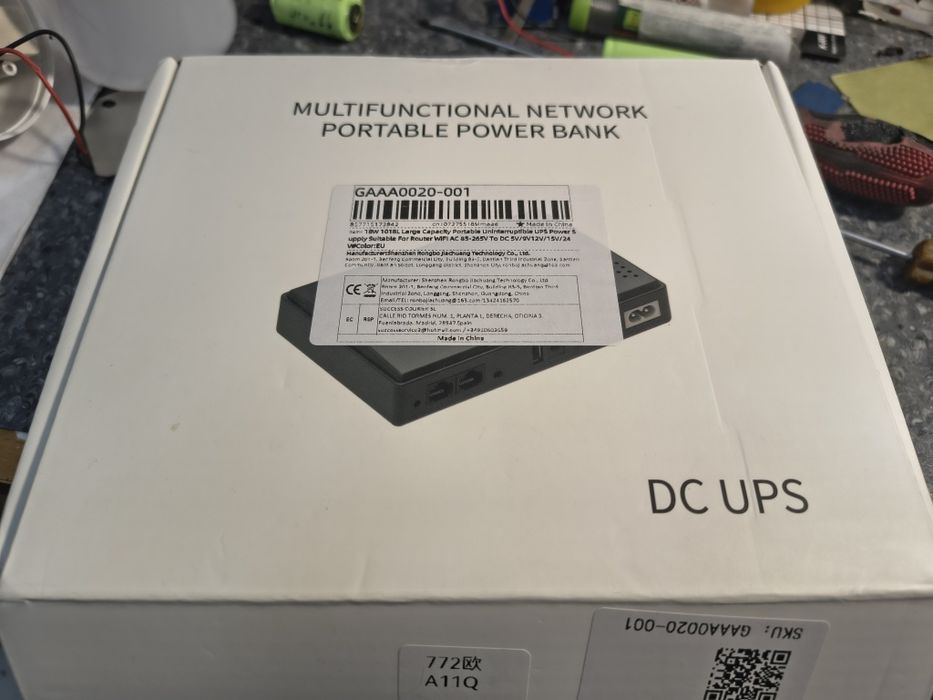 DC UPS (ДБЖ) до WiFi роутера, оптики, РоЕ  12v/9v/5v