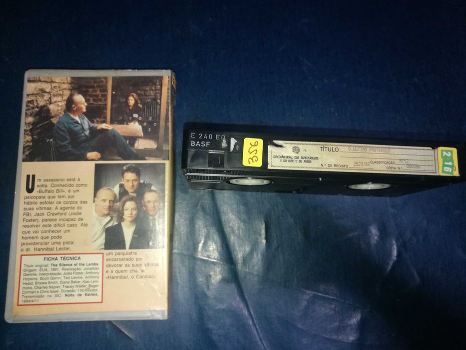 O SILÊNCIO DOS INOCENTES VHS (legendagem em Português)