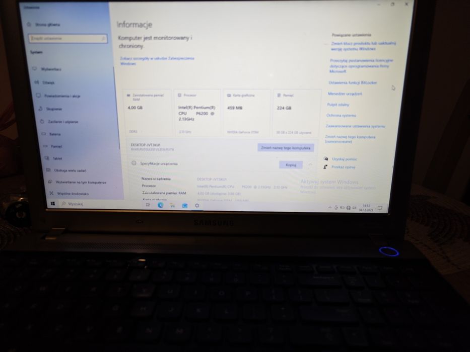 Laptop Samsung RV515