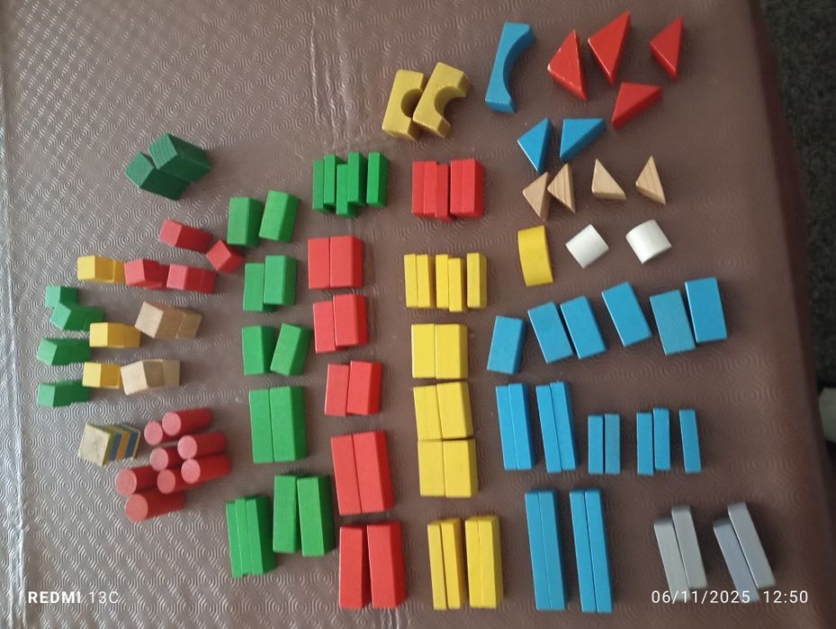 Blocos de madeira