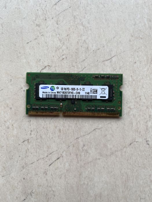 Оперативна пам’ять 1Rx8 PC3 - 10600S-09-10-ZZZ 1GB