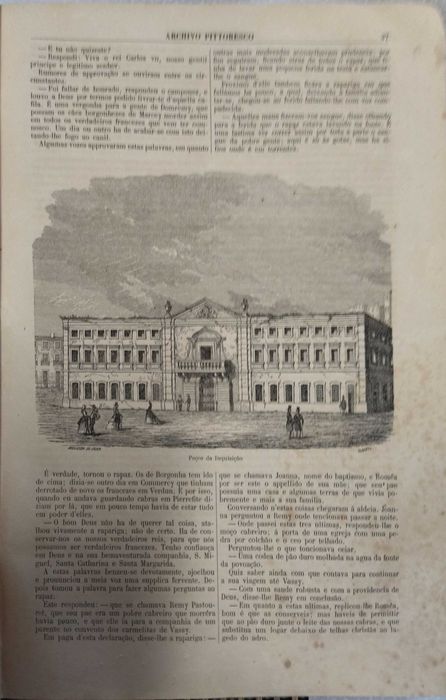 Archivo Pittoresco, Semanário Ilustrado Volume VI, 1863, Livro antigo