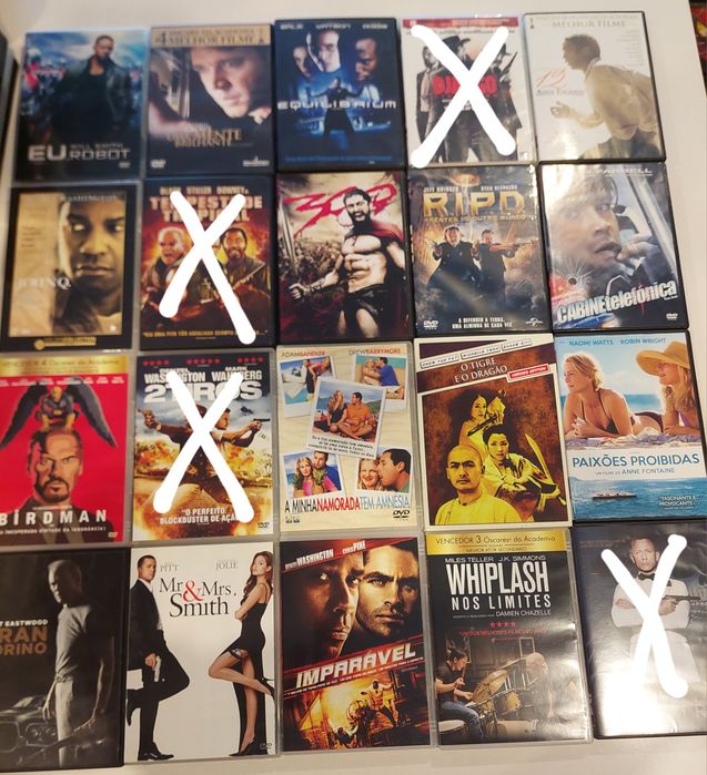 Vendo DVDs originais 10=40€