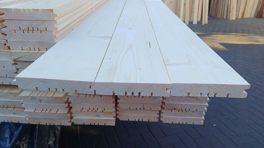 Deska tarasowa elewacyjna podłogowa podbitka boazeria półbal szalówka