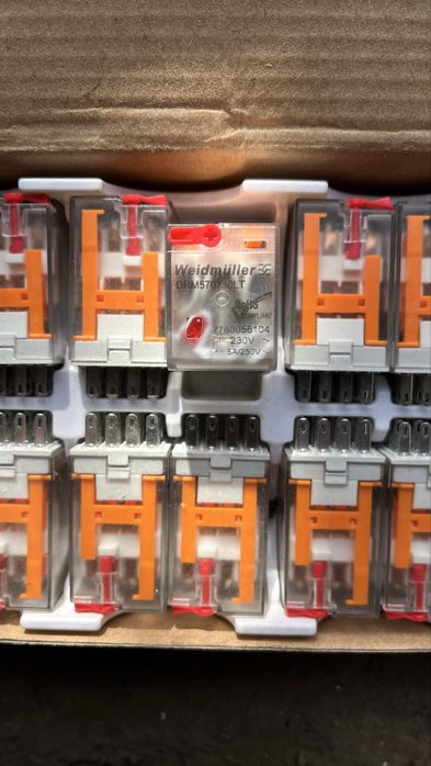 Реле электромагнитное Weidmuller 230V AC, 4CO, LED, test (DRM570730LT