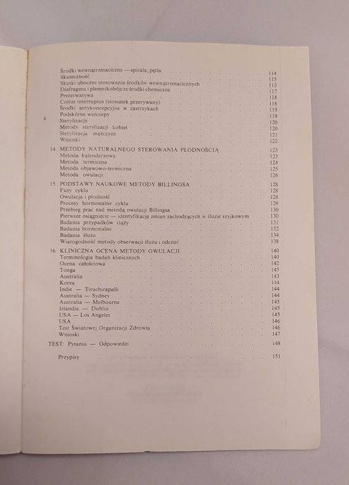 METODA BILLINGSA sterowanie płodnością