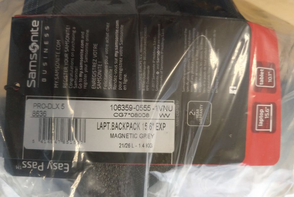 Mochila NOVA Samsonite Pro DLX-5 15.6" expansível