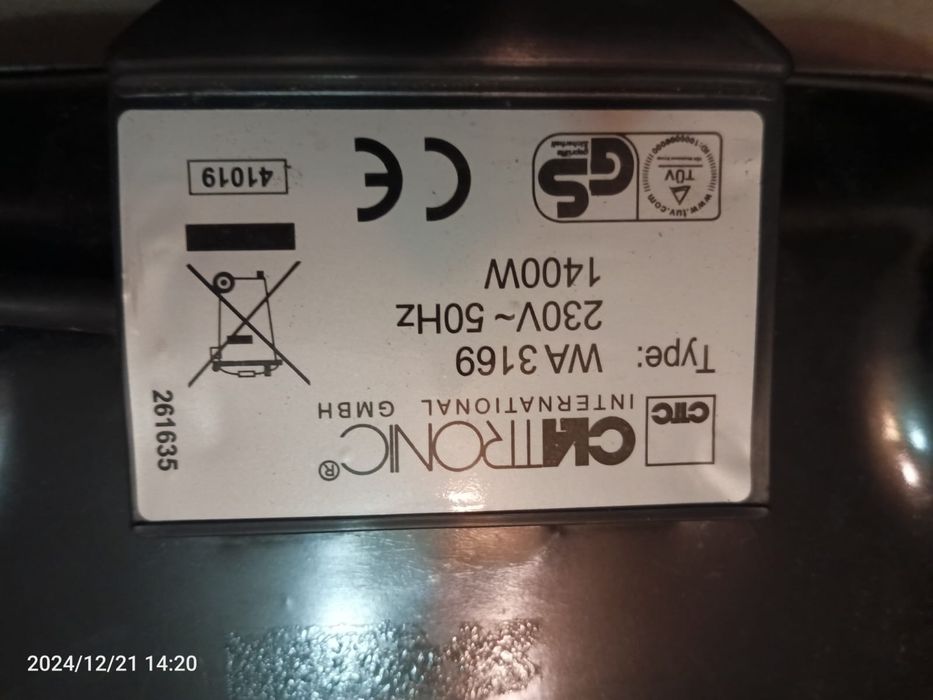 Gofrownica Ciatronic 1400 W, model WA3169