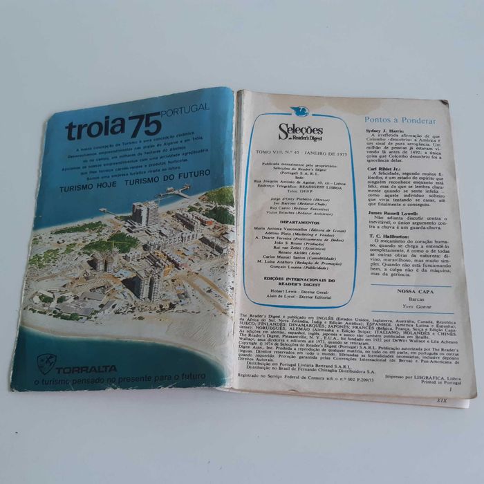 Revista Selecções do Readers Digest Janeiro 1975