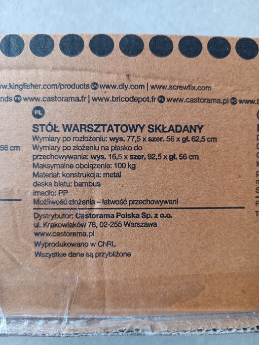 Stół warsztatowy 100 kg