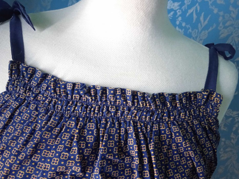 Vestido vintage alças com lacinhos