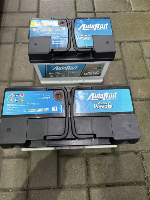 Інвертор SOLARTRONICS 1500 W + два тягових акумулятора 105 та 75 Ah