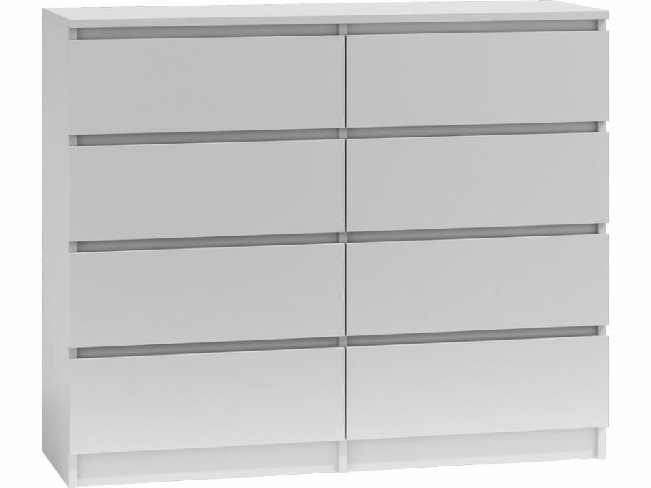 Duża Komoda Szafka 8 Szuflad 140 cm M8 RÓŻNE KOLORY