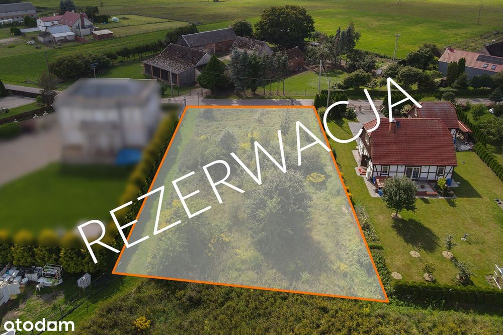 REZERWACJA! Świeszyno - Włoki, działka z planem zagospodarowania