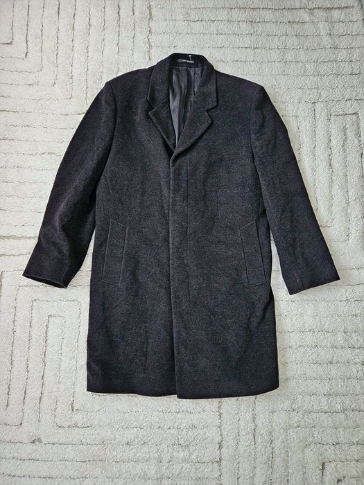 Nowy Ekskluzywny Wełniany Płaszcz JEFF Banks z Kaszmirem 54 (XL)