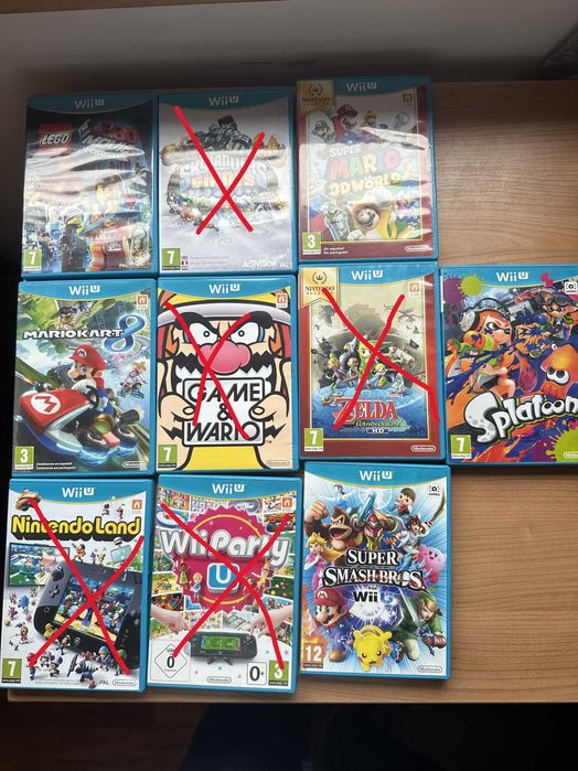 Jogos WII U  Originais – Coleção Completa em Excelente Estado