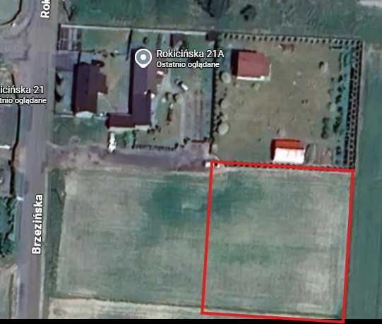 Działka budowlana Chrusty nowe 1350m2