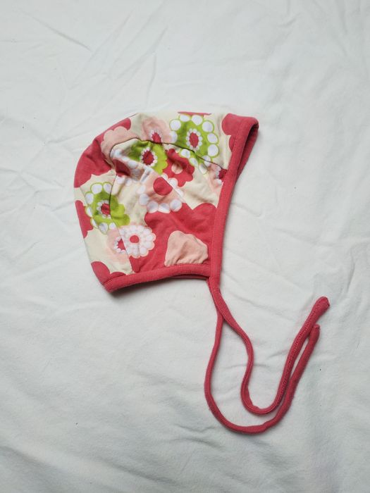 Dwustronna Bambusowa Czapeczka Bonetka TiljaMid NOWA Bambus Wiązana