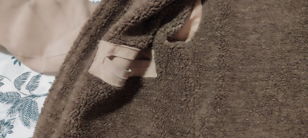 Casaco em pele forrado tamanho M